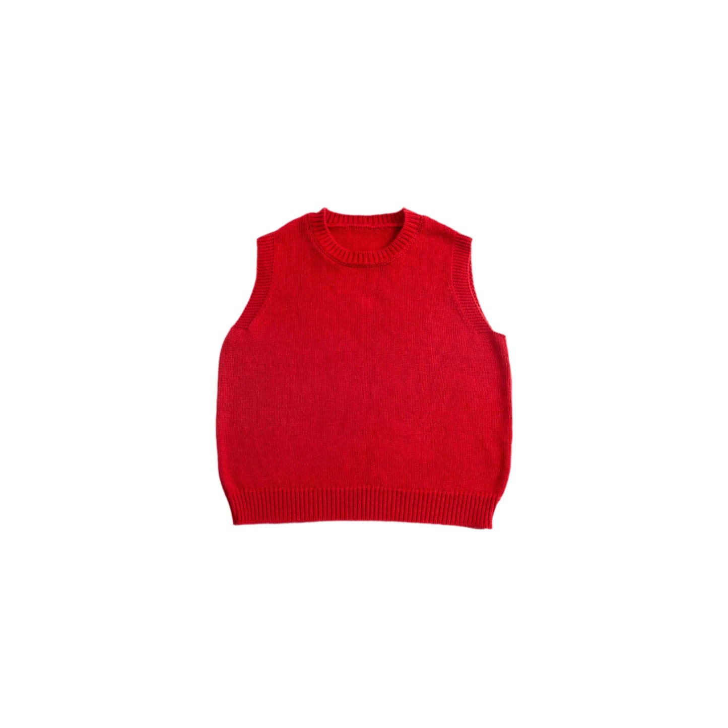 RED SWEATER VEST
