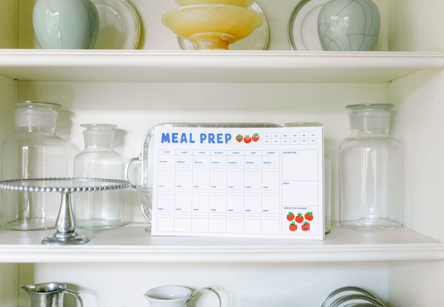 Meal Prep Calendar - Tea Time