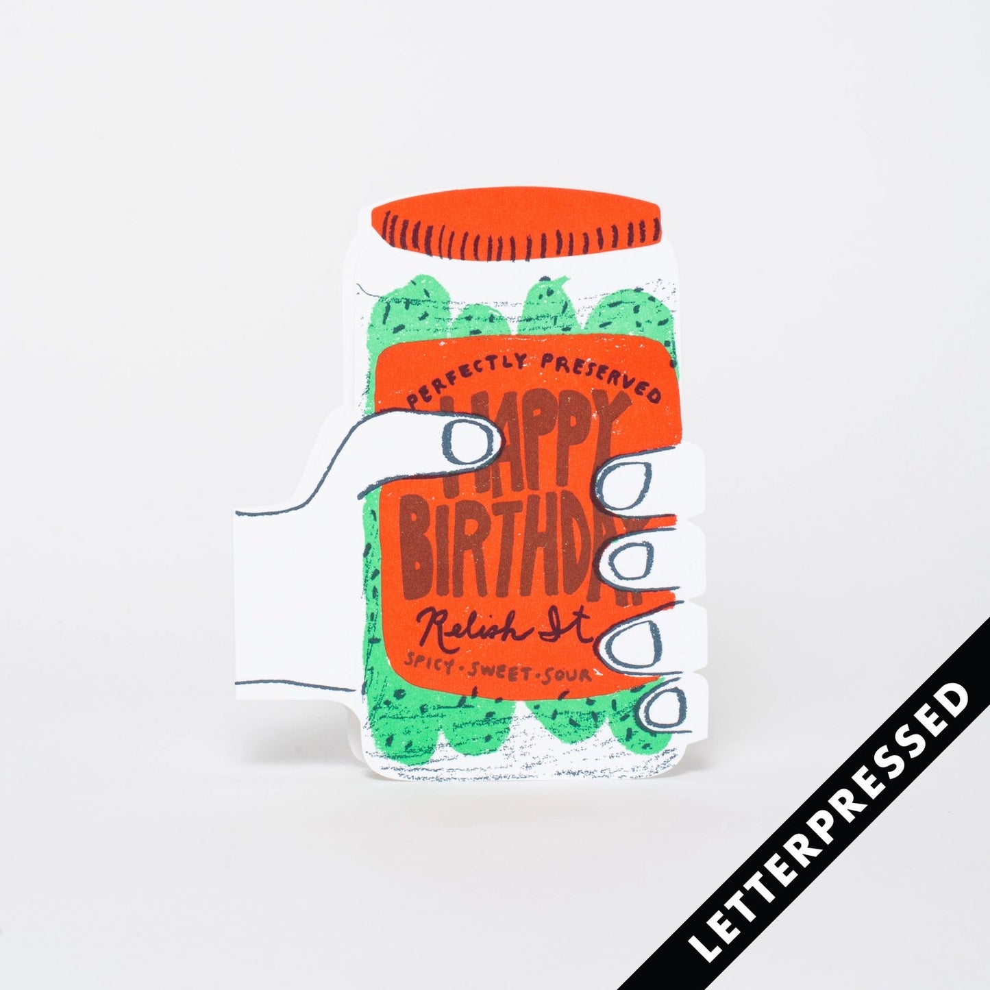 Perfect Pickle Birthday Card - Tea Time