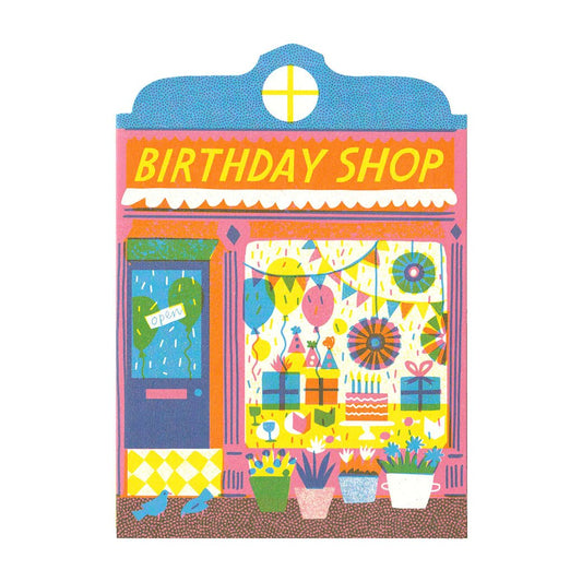 Birthday Shop Die Cut Card - Tea Time