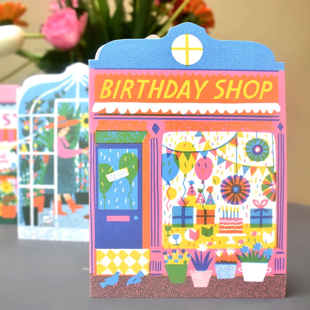 Birthday Shop Die Cut Card - Tea Time