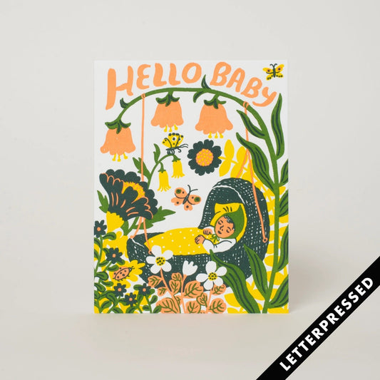 Hello Baby Card - Tea Time